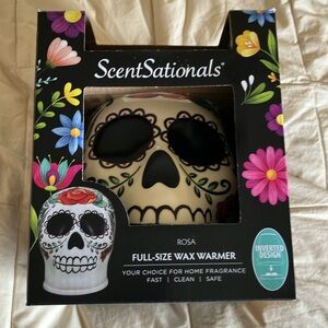 ScentSational Day of the Dead Wax Warmer – Illuminate Your Home Rosa